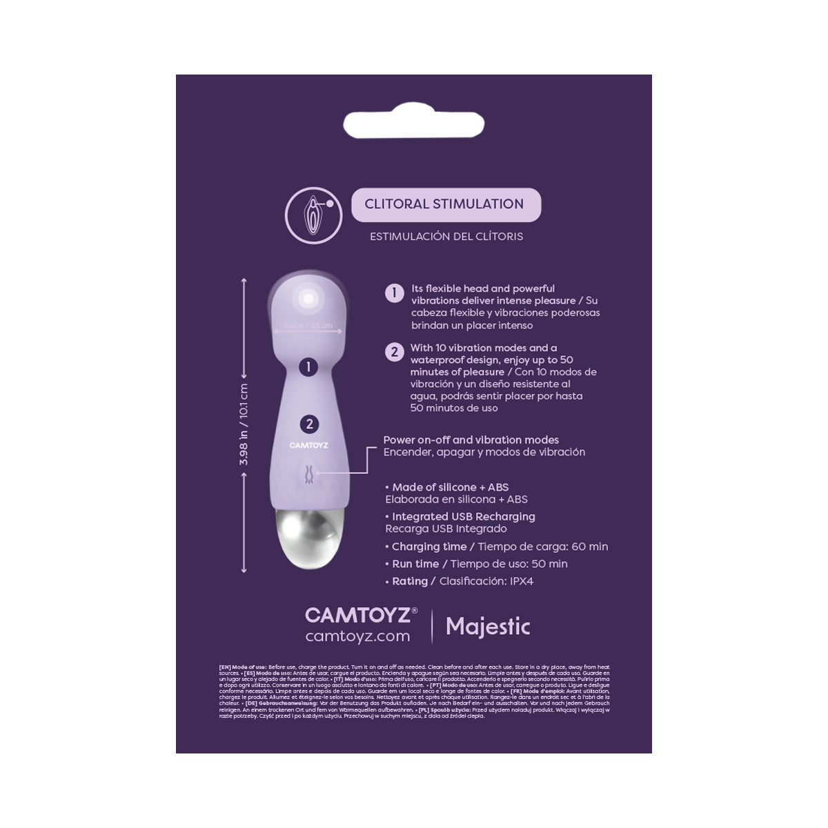 Vibrador Hitachi Lunara Lila Camtoyz