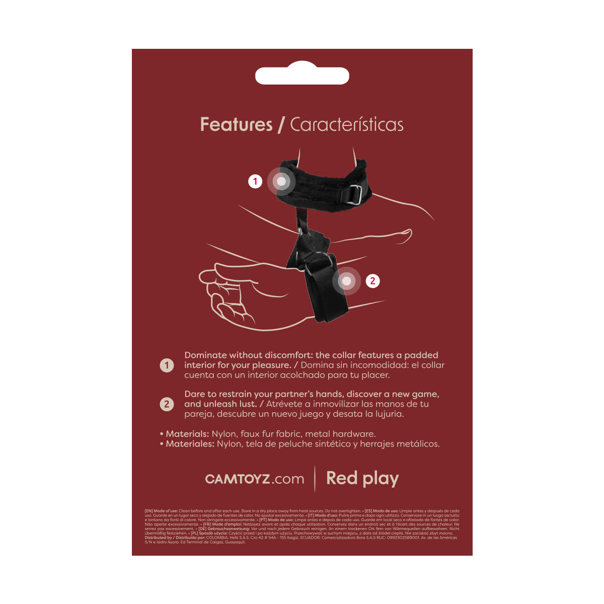 Obedience Collar con Esposas para Muñecas Camtoyz