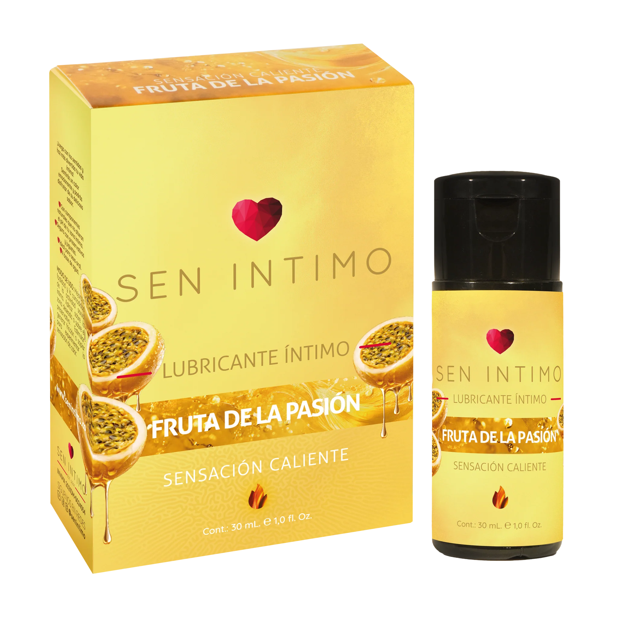 Lubricante Íntimo Caliente Passion Fruit X 30 ml