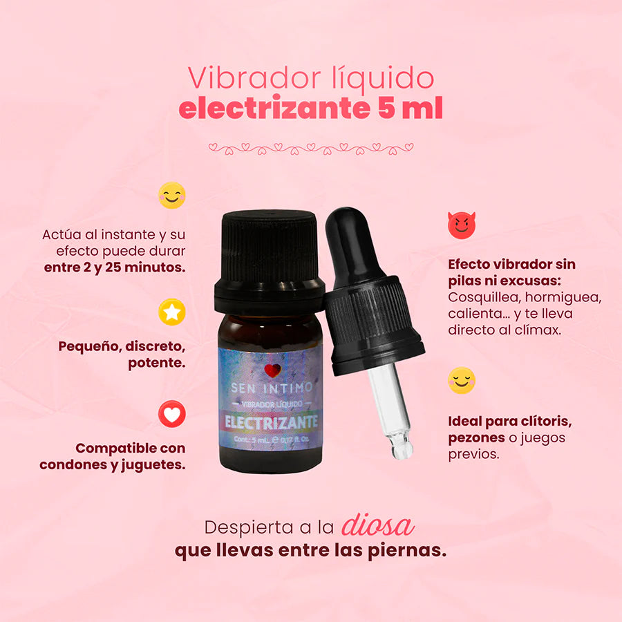 Vibrador Líquido Electrizante x 5 ml