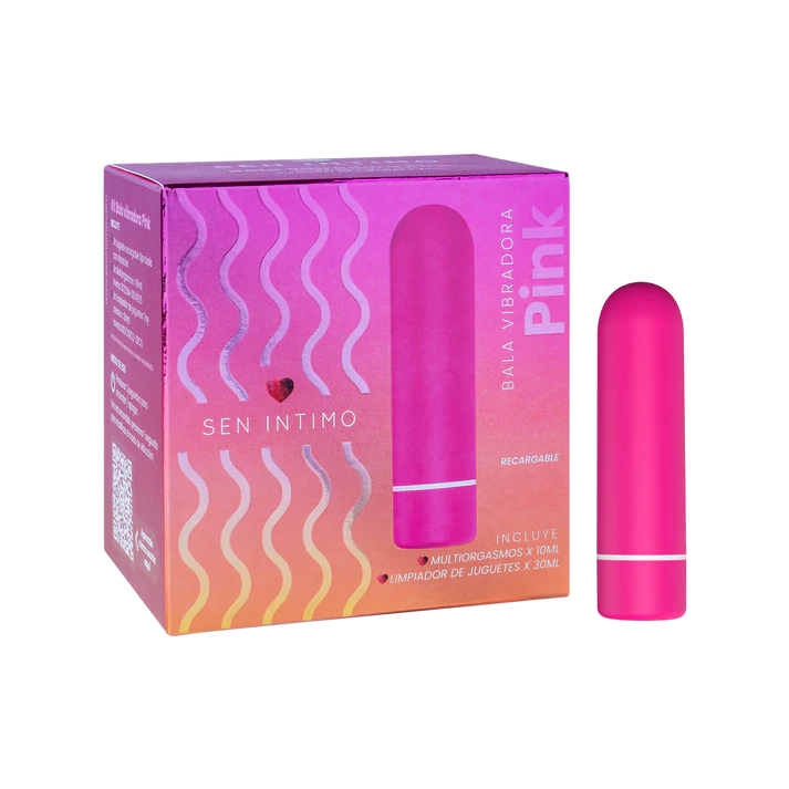 Kit Bala Vibradora Pink Sen Intimo- con 9 modos de vibración para adaptarse a tus deseos.