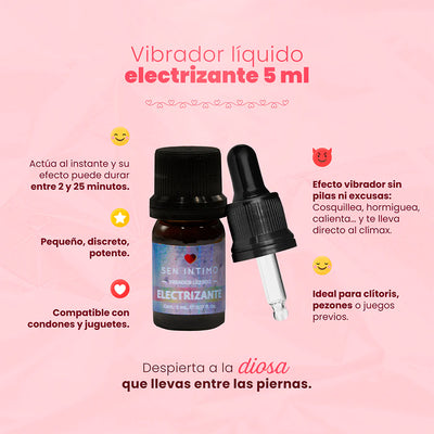 Vibrador Líquido Electrizante x 5 ml