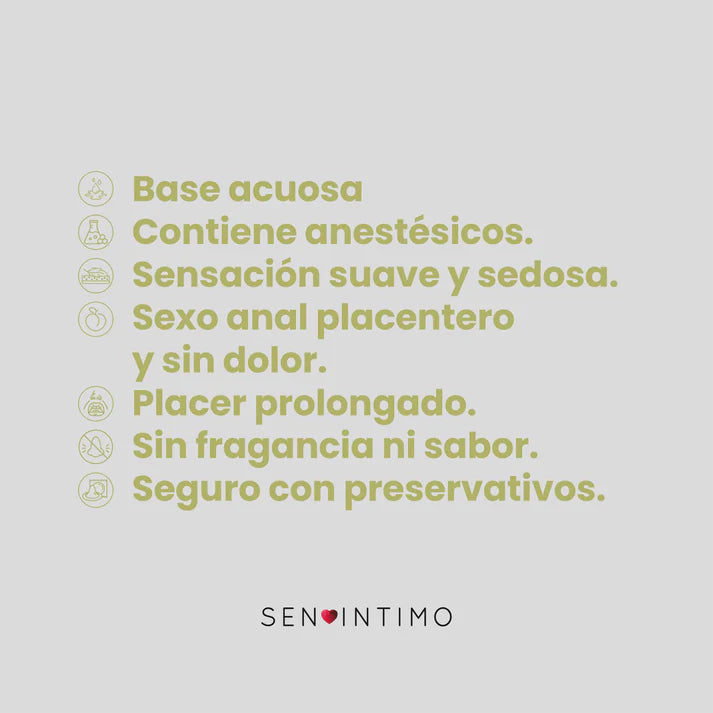 Lubricante Íntimo Anal Desensibilizante x 30 ml