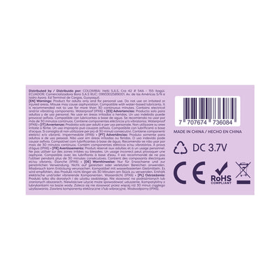 Vibrador Aselia Morado Camtoyz $33,790 IVA INCLUIDO