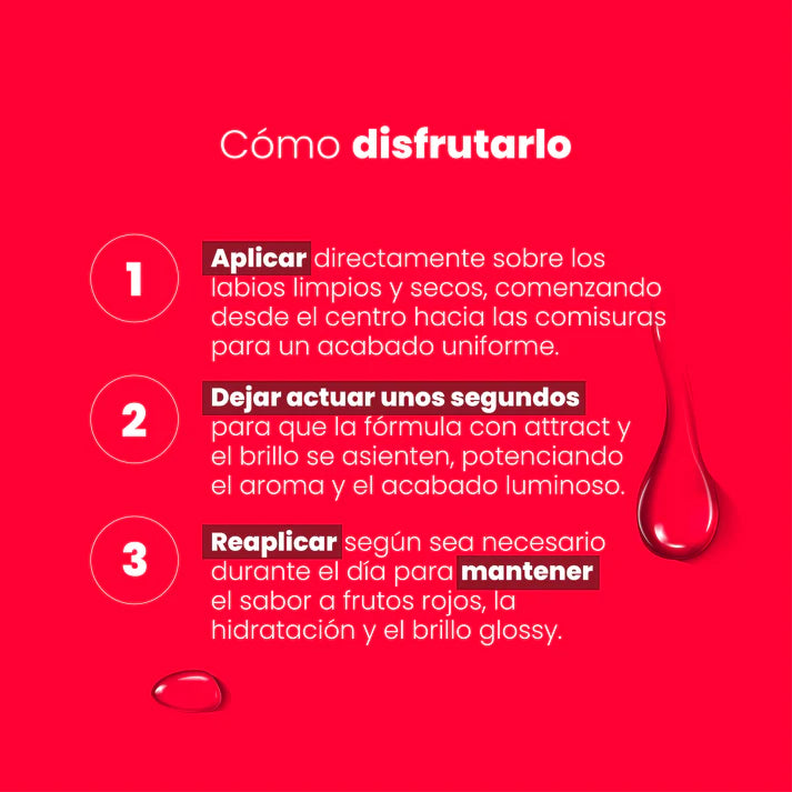 Brillo Labial Frutos Rojos X 20 Ml