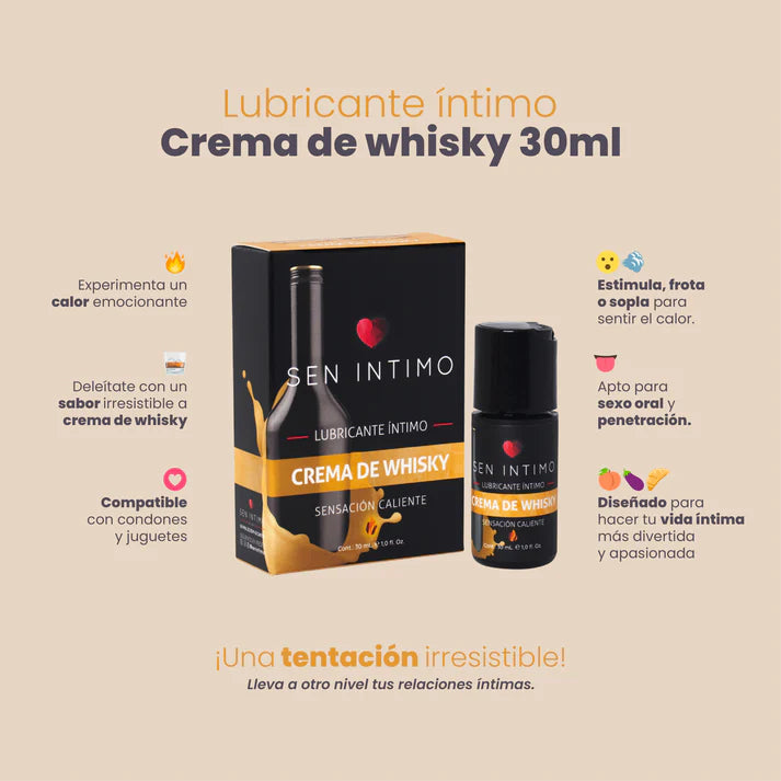 Lubricante Caliente Crema De Whisky