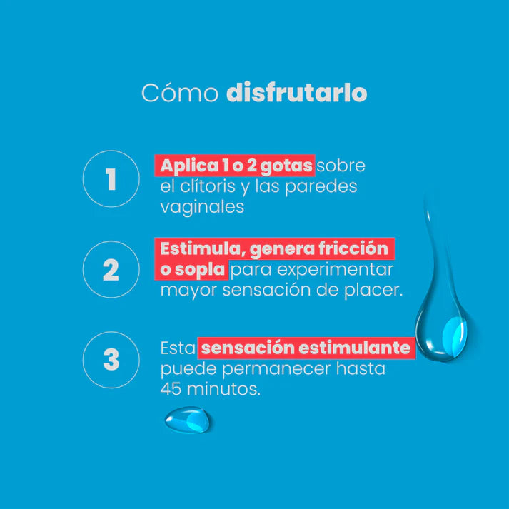 Lubricante Íntimo Multiorgasmos Frío/Calor x 30 ml