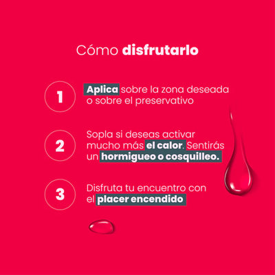 Lubricante Íntimo Lychee Sensación Caliente Electrizante x 30 ml