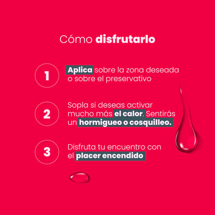 Lubricante Íntimo Lychee Sensación Caliente Electrizante x 30 ml