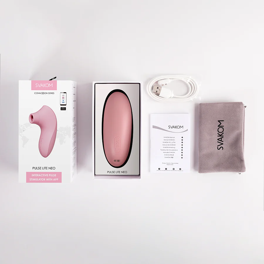 Estimulador Clitorial Pulse Lite NEO Rosa Controlado por APP Global By Svakom