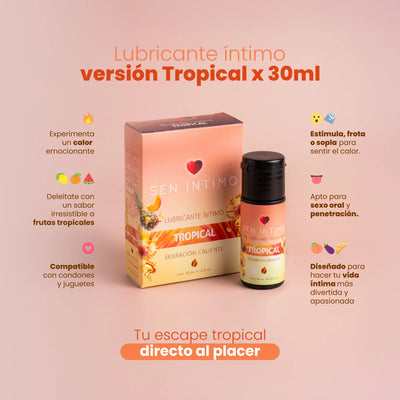 Lubricante Íntimo Caliente Tropical X 30